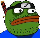 Pepe Block Jump Sticker