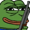 Pepe Cocking Cock Gun Sticker