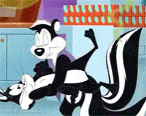 Pepe Le Pew Kiss GIF
