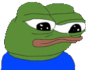 Pepe Sad Herve Sticker