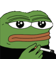Pepe Smoke Sticker