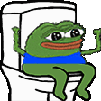 Pepe Toilet Sticker