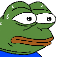 Pepe Worried Sticker