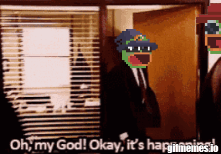 Pepenals Pepe Of Bitcoin GIF. This 436 x 304 animated GIF is part of our the office its happening collection. Created by pepewizard. View the original…