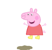 Peppa Pig Muddy Puddles Sticker