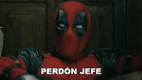 Perdón Jefe Deadpool GIF