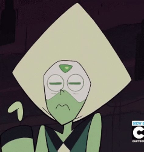 Peridot Shifty Eyes GIF. This 473 x 498 animated GIF is part of our steven universe star eyes collection. Related themes include sweats. Created by…