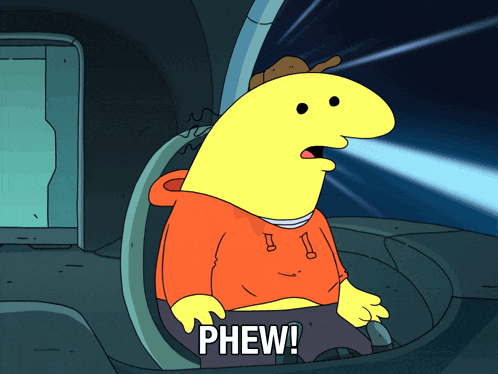Phew Charlie GIF