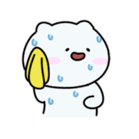 Phew Forced Grin Sticker