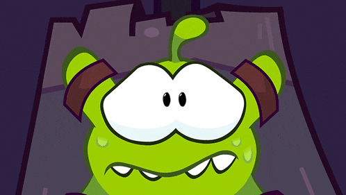 Phew Om Nom GIF