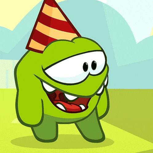 Phew Om Nom GIF
