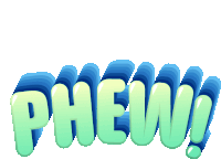 Phew Relieved Sticker