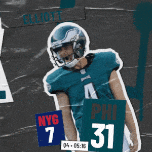 Philadelphia Eagles (31) Vs. New York Giants (7) Fourth Quarter GIF