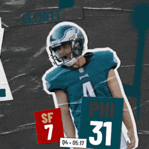 Philadelphia Eagles (31) Vs. San Francisco 49ers (7) Fourth Quarter GIF