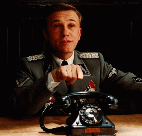 Phone Ingloriousbasterds GIF. This 498 x 480 animated GIF is part of our hans and franz collection. Created by jimjab360. View the original animation, share…