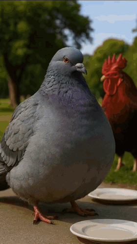 Pigeon Chicken GIF. This 280 x 498 animated GIF is part of our funny pigeon collection. Related themes include chicken, funny, tongue. Created by lpaaaaaa1…