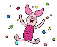 Piglet Winnie Sticker