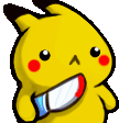 Pikachu Knife Sticker
