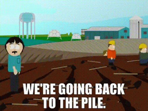 Pile South GIF