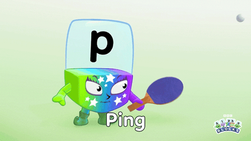 Ping Pong Alphablocks GIF