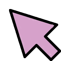 Pink Cursor Sticker