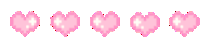Pink Pixel Hearts Cute Lolita Kawaii Soft Sticker