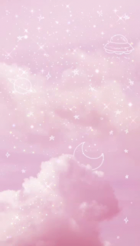 Pink Sky Stars GIF