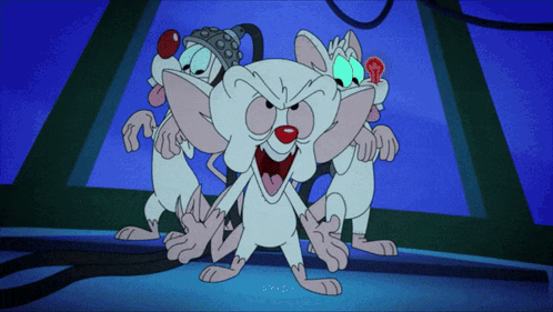 Pinky And The Brain Evil Laugh GIF