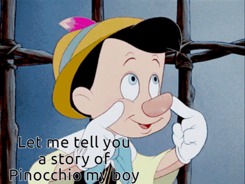 Pinocchio Nose Lie GIF