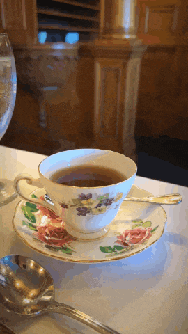 Piping Hot Tea Spill The Tea GIF