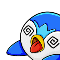 Piplup Dead Sticker