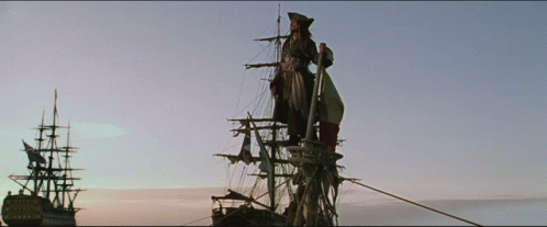 Pirates Des Caraibes Pirates Of The Caribbean GIF. This 498 x 207 animated GIF is part of our jack sparrow sinking boat collection. Created by valentin72…