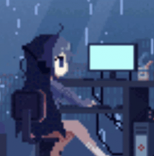 Pixel Art Computer GIF