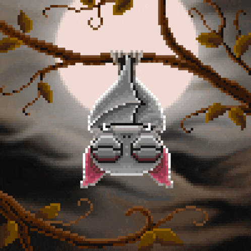 Pixel Bat Pixel Art GIF