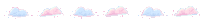 Pixel Clouds Discord Divider Clouds Sticker