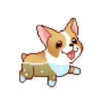 Pixel Dogs Sticker