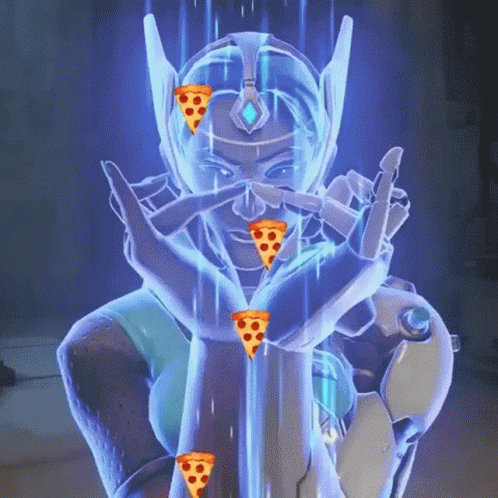 Pizzza Overwatch Symetra GIF