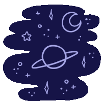 Planet Galaxy Sticker