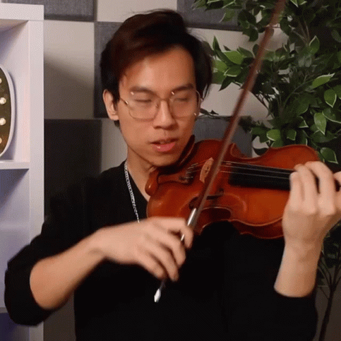 Playing A Violin Eddy Chen GIF