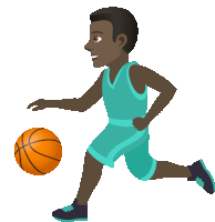 Playing Basketball Joypixels Sticker