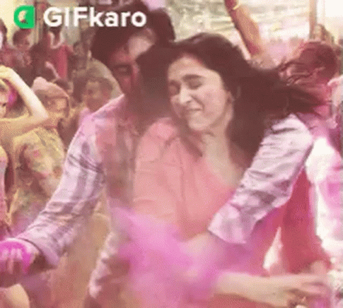 Playing With Colored Powder Gifkaro GIF