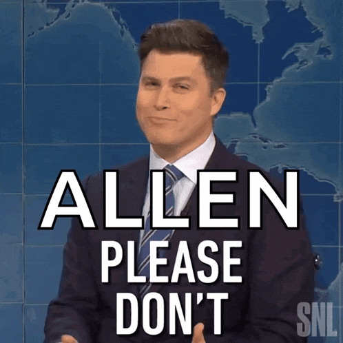 Please Dont Colin Jost GIF