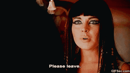 Please Leave - Liz And Dick GIF