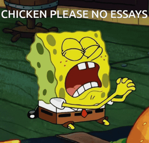 Please No Essays Capperbasement GIF
