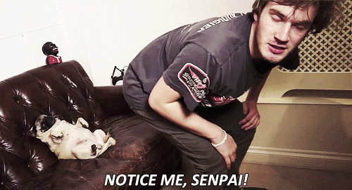 Please Notice Me Senpi -what A Loser :3 GIF