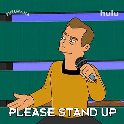 Please Stand Up William Shatner GIF