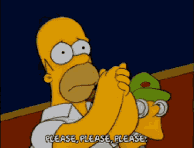 Please The Simpsons GIF
