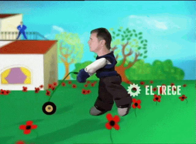 Podando El Pasto Jardineria GIF
