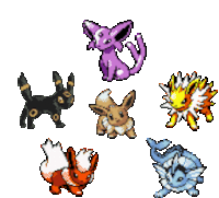 Pokemon Eeveelution Sticker