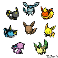 Pokemon Eeveelution Sticker